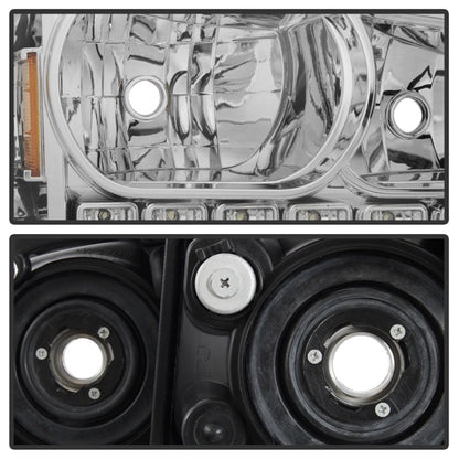 SPYDER Xtune Dodge Charger 06-10 1Pc LED Crystal Headlights Chrome HD-ON-DCH05-1PC-LED-C 5017628
