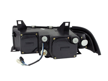 Anzo 1992-1998 BMW 3 Series E36 Projector Headlights w/ Halo Black G2 1 pc