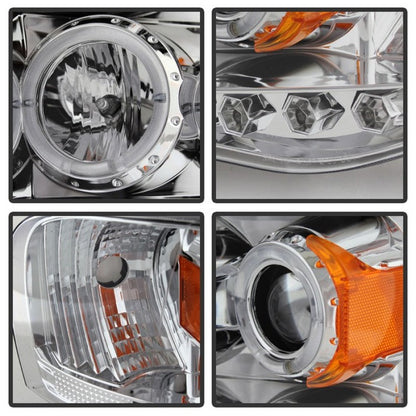 Spyder Dodge Ram 1500 02-05/Ram 2500 03-05 Projector Headlights LED Halo LED Chrm