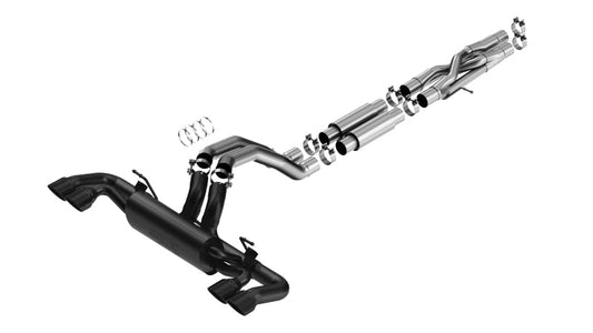 Borla 21-22 Jeep Wrangler Rubicon 392 6.4L V8 AT 4WD 4DR ATAK Cat-Back Exhaust - Coated Black 140893CB