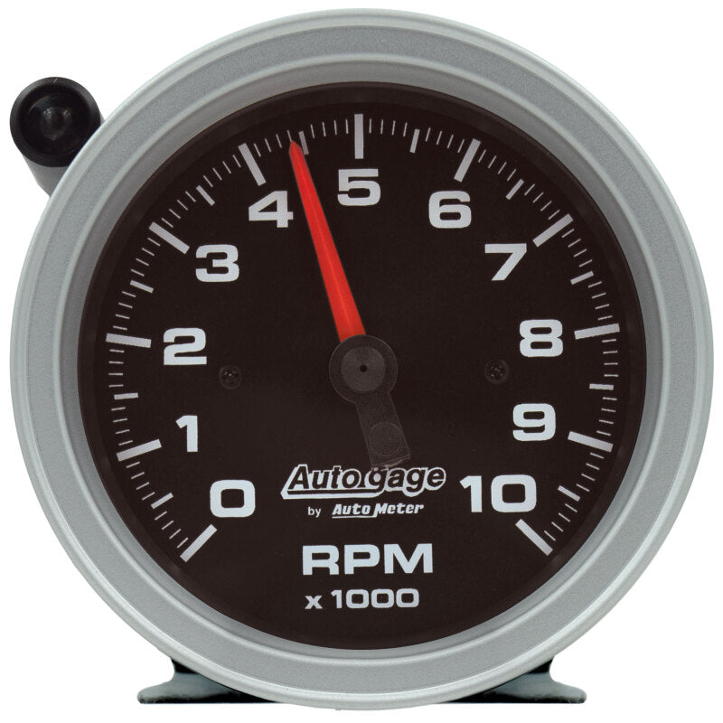 AutoMeter Tachometer Gauge 10K RPM 3 3/4in Pedestal w/Ext. Shift-Light