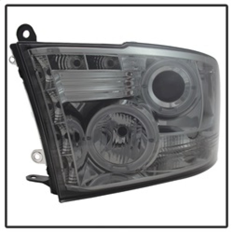 Spyder Dodge Ram 1500 09-14 10-14 Projector Headlights Halogen- LED Halo LED- Smke