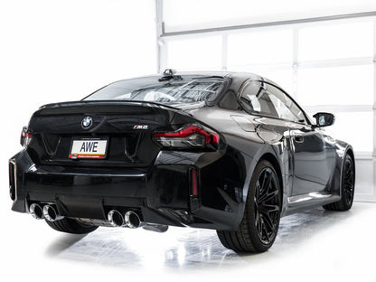 AWE Tuning 23-24 BMW G87 M2 Track Edition Exhaust - Chrome Silver Tips 3020-42487
