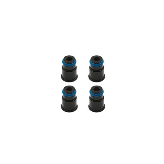 BLOX Racing 14mm Adapter Top (1/2in) w/Viton O-Ring & Retaining Clip (Set of 4) BXEF-AT-14S-4