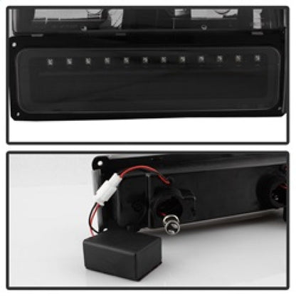 SPYDER Xtune 92-94 Blazer Full Size Corner/LED Bumper Headlights Black HD-JH-CCK88-LED-AM-BK-SET 5069542