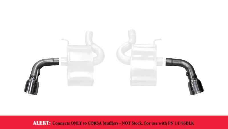 Corsa 16-17 Chevy Camaro SS 2.75in Inlet / 4.5in Outlet Polished Tip Kit (For Corsa