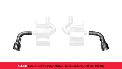 Corsa 16-17 Chevy Camaro SS 2.75in Inlet / 4.5in Outlet Polished Tip Kit (For Corsa