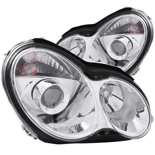 Anzo 2001-2007 Mercedes Benz C Class W203 Projector Headlights Chrome