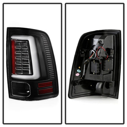 Spyder Dodge Ram 09-18 LED Tail Lights - All Black ALT-YD-DRAM09V2-LED-BKV2 (Incandescent Only) 5085917