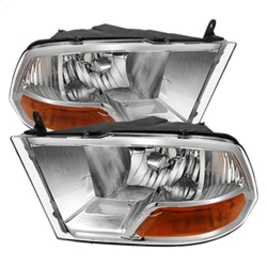SPYDER Xtune Dodge Ram 1500 09-12 ( Non Quad Headlights ) Crystal Headlights Chrome HD-JH-DR09-AM-C 9022937