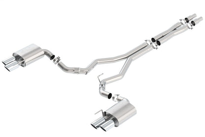 Borla 2018 Ford Mustang GT 5.0L AT/MT (w/o Valves) ATAK 3in Cat-Back Exhaust w/Polished Tips 140746