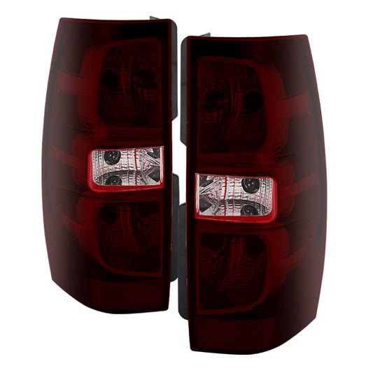 SPYDER Xtune Chevy Suburban 07-13 OEM Style Tail Lights Red Smoked ALT-JH-CSUB07-OE-RSM 9030222