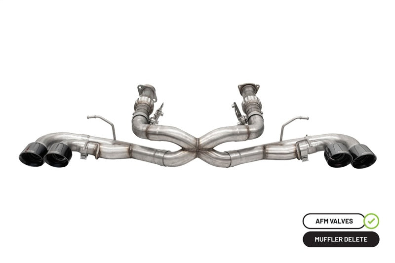 Corsa 2020 Corvette C8 3in Xtreme Cat-Back Exhaust 4.5in Blk Quad Tips