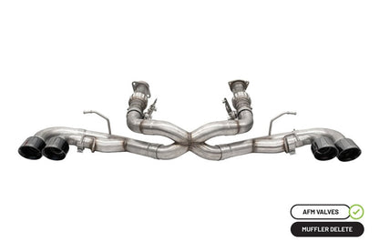 Corsa 2020 Corvette C8 3in Xtreme Cat-Back Exhaust 4.5in Blk Quad Tips