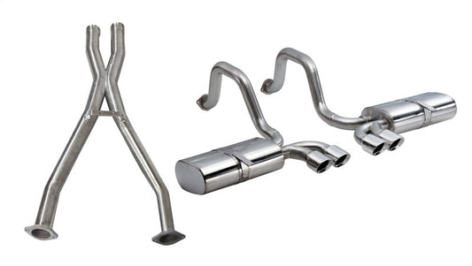 Corsa Performance 2.5" Dual Rear Exit Cat-Back Exhaust System with Twin 3.5" Tips — 1EF3E