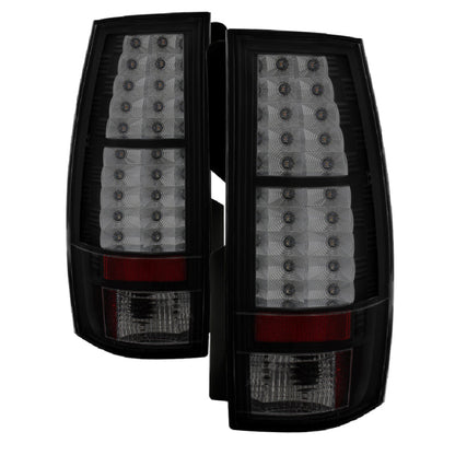 Spyder Chevy Suburban/GMC Yukon/Yukon Denali 07-14 LED Tail Lights Blk Smke ALT-YD-CSUB07-LED-BSM 5078087