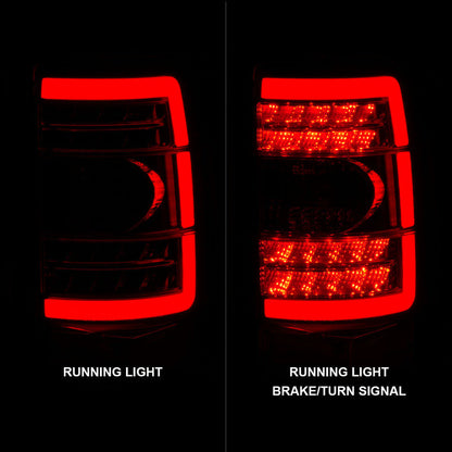 ANZO 2000-2006 Chevrolet Tahoe LED Tail Lights w/ Red Lens Chrome Housing 311364