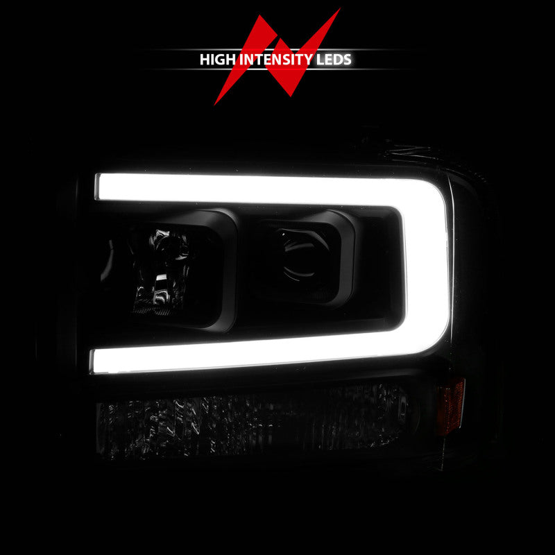 ANZO 99-04 Ford F250/F350/F450/Excursion (excl 99) Projector Headlights — 8M6SN