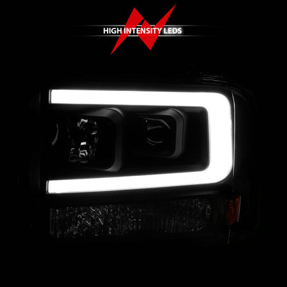 ANZO 99-04 Ford F250/F350/F450/Excursion (excl 99) Projector Headlights — 8M6SN