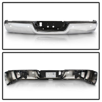 SPYDER xTune 09-18 Dodge Ram 1500 w/Parking Sensor OEM Style Steel Rear Bumper - Chrome RB-DR09-SET-WS-C 9047022