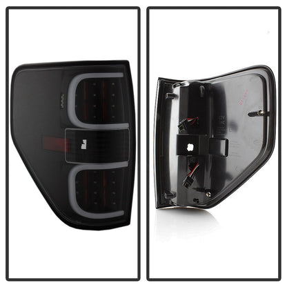 SPYDER xTune Ford F150 09-14 LED Tail Lights - Black ALT-ON-FF15009-LBLED-BK 5082169