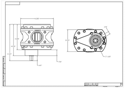 Aeromotive Spur Gear Fuel Pump - 7/16 Hex - 1.55 Gear - 32gpm 11144