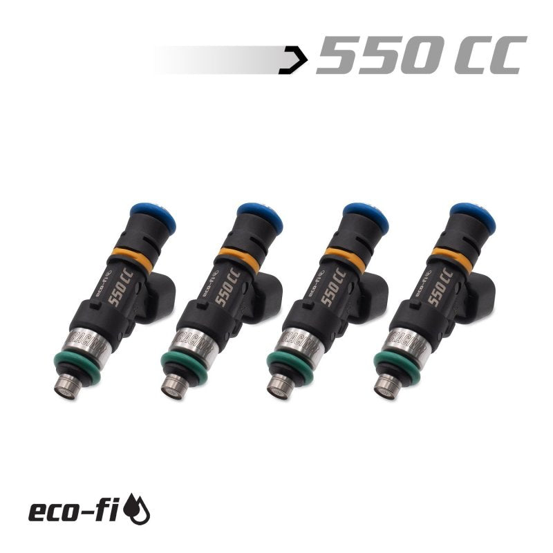 BLOX Racing Eco-Fi Street Injectors 550cc/min Honda K Series (Set of 4) Bxef-06514-550-4