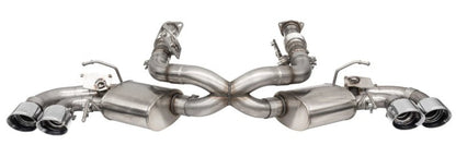 Corsa 2020 Corvette C8 3in Valved Cat-Back 4.5in Pol Quad Tips