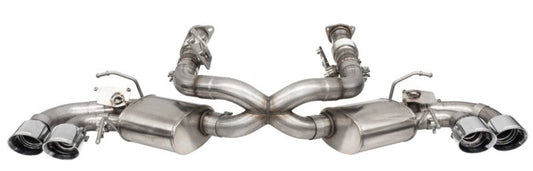Corsa 2020 Corvette C8 3in Valved Cat-Back 4.5in Pol Quad Tips