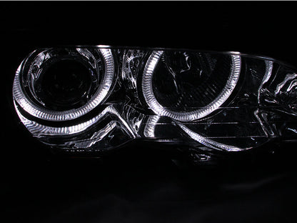 Anzo 2000-2003 BMW 3 Series E46 Projector Headlights w/ Halo Chrome