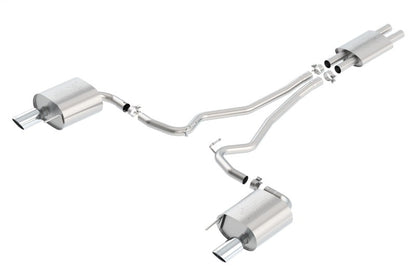Borla ATAK Cat Back 15 Ford Mustang 3.7L V6 MT/AT 2.25in Pipe 4in Single Round Rolled Tips 140588