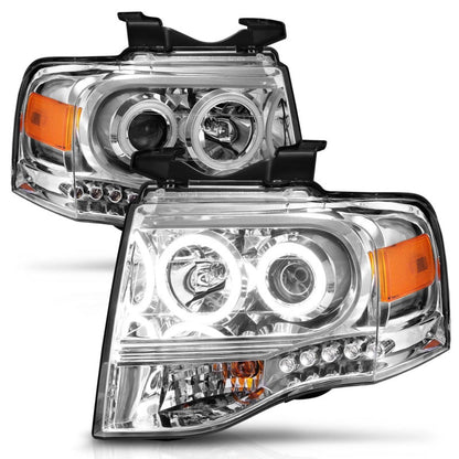 Anzo 2007-2014 Ford Expedition Projector Headlights Chrome
