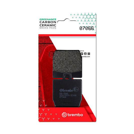 Brembo OE Mbk Nitro/Quadro Quadro/Yamaha Aerox/Yamaha Slider Carbon Ceramic Brake Pad - Rear 07066