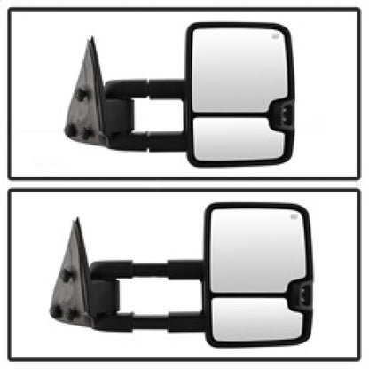 SPYDER xTune Chevy Silverado 03-06 G2 Heated Amber LED Signal Telescoping Mirrors MIR-CS03S-G2-PWH-AM-SET 9936685