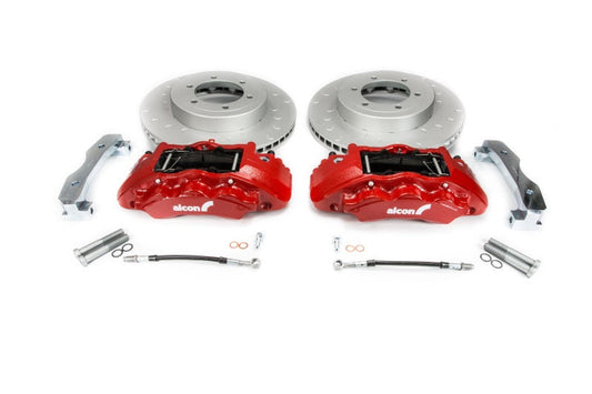 Alcon 2016+ Toyota Tacoma w/ 17in+ Wheels 352x30mm Rotors 6-Piston Red Calipers Front