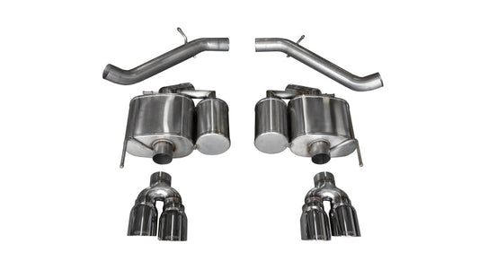 Corsa Performance 16-18 Cadillac Ats-V 3.6T 4in Polished Sport Axle-Back Exhaust