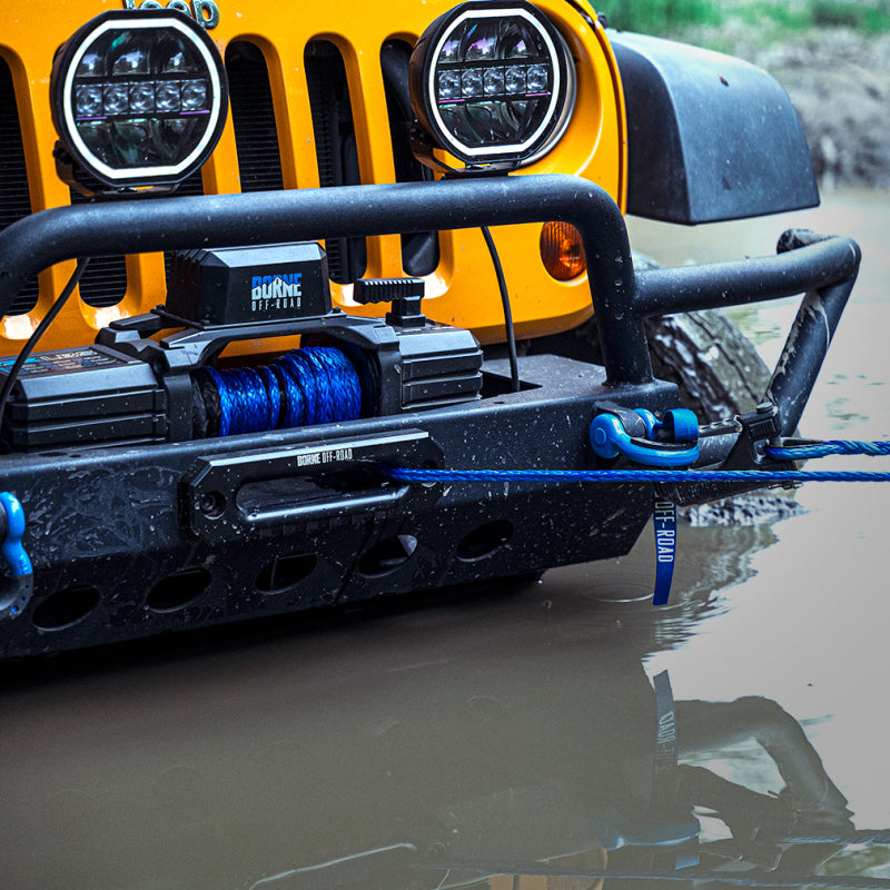 Borne Off-Road 10K Winch - Grey Synthetic Rope BNWN-10-SGR