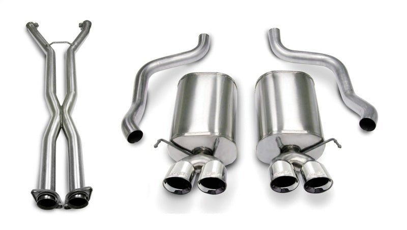 Corsa Performance 2.5" Dual Rear Exit Cat-Back Exhaust System with Twin 3.5" Tips — 1EF3L