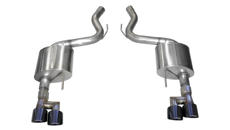 Corsa 18-19 Ford Mustang 5.0L V8 3in Sport Axle-Back Dual Rear Exit w/ 4in Black PVD