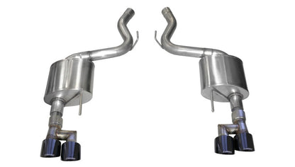 Corsa 18-19 Ford Mustang 5.0L V8 3in Sport Axle-Back Dual Rear Exit w/ 4in Black PVD
