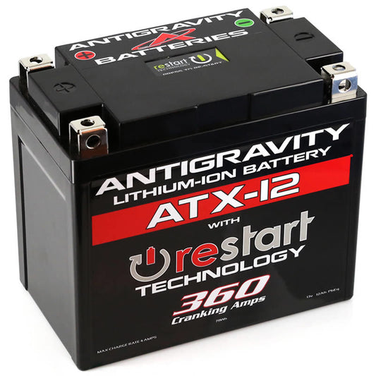 Antigravity Batteries Antigravity YTX12 Lithium Battery w/Re-Start AG-ATX12-RS