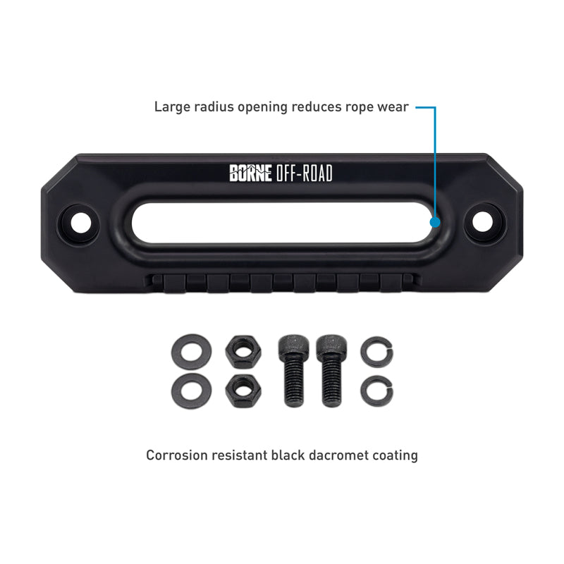 Borne Off-Road 10K Winch - Grey Synthetic Rope BNWN-10-SGR