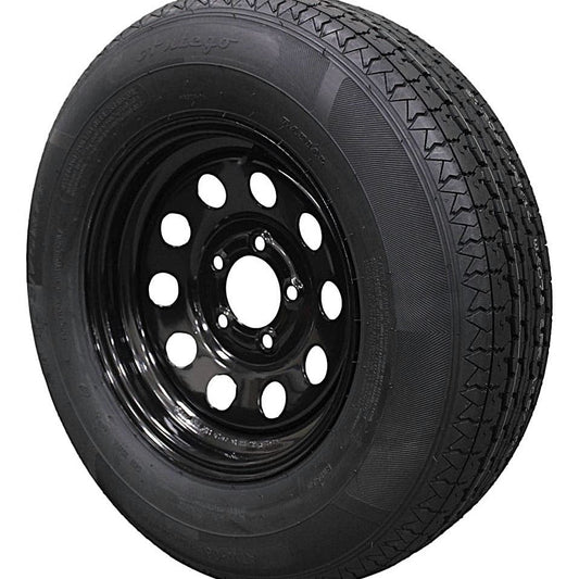 (Single Assembly) Antego Tire and Wheel 205/75R14 Highway Terrain Trailer Tire & Wheel –