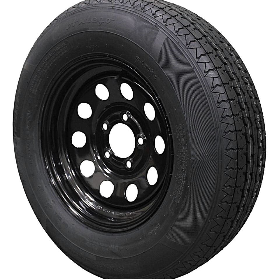(Set of 4) Antego Tire and Wheel 205/75R14 Trailer Tire – Reinforced 8-Ply-Ply Design