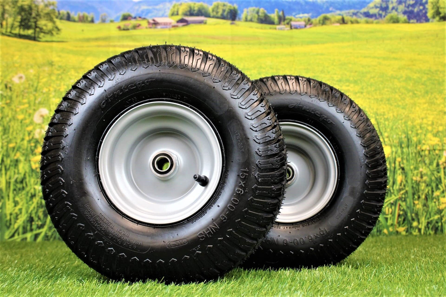 Antego Tire & Wheel (Set of 2) 15x6.00-6 Tire and Wheel Assemblies, ATW-003