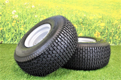 20x8.00-8 Tires with 8x7 Wheels 4 Ply for Lawn & Garden Mower Turf Tires (Set of 2)