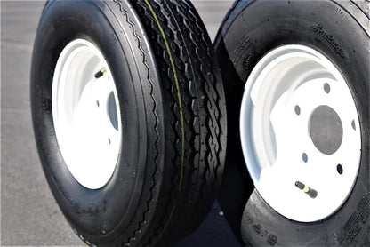 Antego Tire and Wheel (Set of 2) 5.70x8 Trailer Tire and Wheel Assemblies (2)