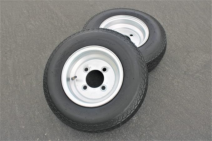 Antego Tire and Wheel (Set of 2) 4.80-8 Tire and Wheel Assemblies (2)