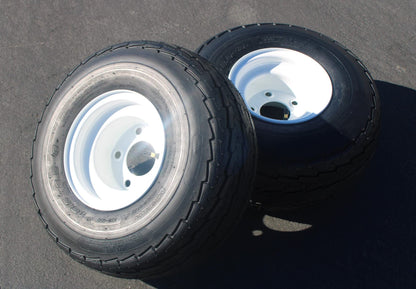 Antego 5-hole 8" x 7" White Trailer Wheel & Tire 215/60-8 (18.5x8.50-8) 6ply