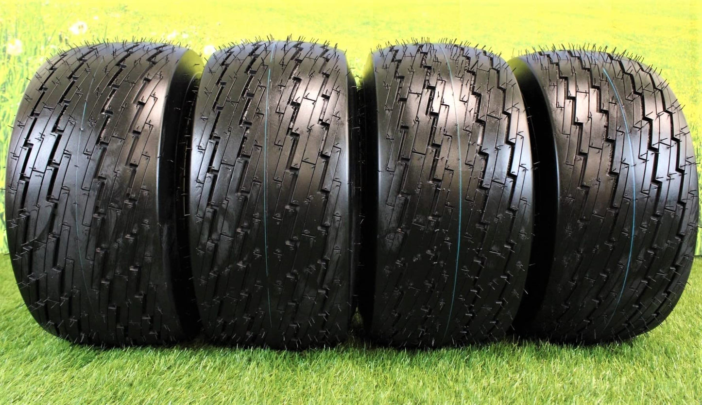Set of Four 18x8.50-8 Tan Wheel Assemblies
